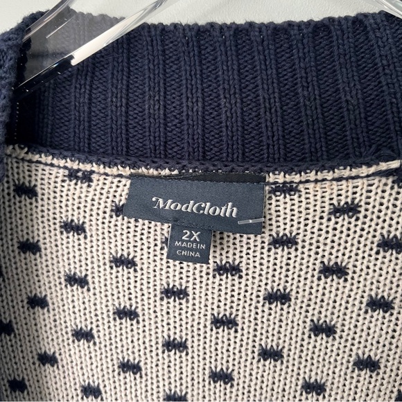 MODCLOTH Weather or Not Fair Aisle open front cardigan - Picture 5 of 5